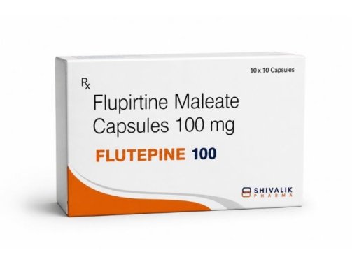 Flutepine 100 Capsules containing Flupirtine Maleate 100mg available through Shivalik Pharma.