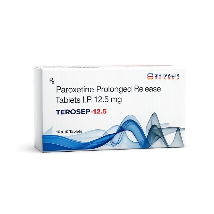 Terosep 12.5 Tablets containing Paroxetine Prolonged Release Tablets I.P. 12.5mg available through Shivalik Pharma.