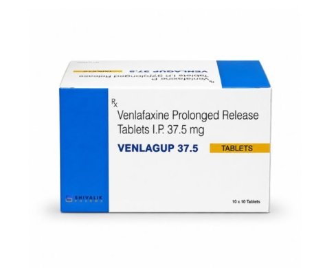 Venlagup 37.5 Tablets containing Venlafaxine Prolonged Release Tablets I.P. 37.5mg available through Shivalik Pharma.
