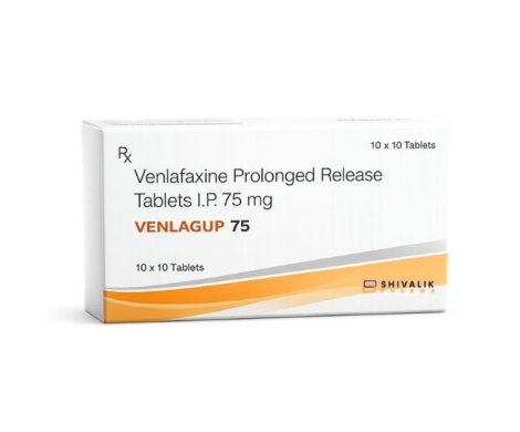 Venlagup 75 Tablets containing Venlafaxine Prolonged Release Tablets I.P. 75mg available through Shivalik Pharma.