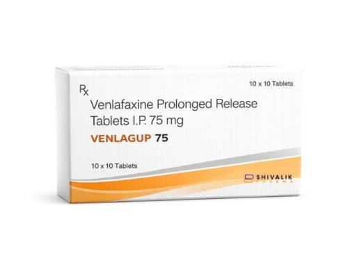 Venlagup 75 Tablets containing Venlafaxine Prolonged Release Tablets I.P. 75mg available through Shivalik Pharma.
